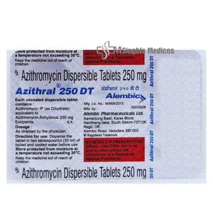 Azithral 250mg DT Tablet