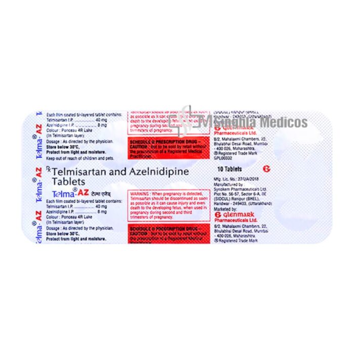 Telma AZ 40mg/8mg Tablet