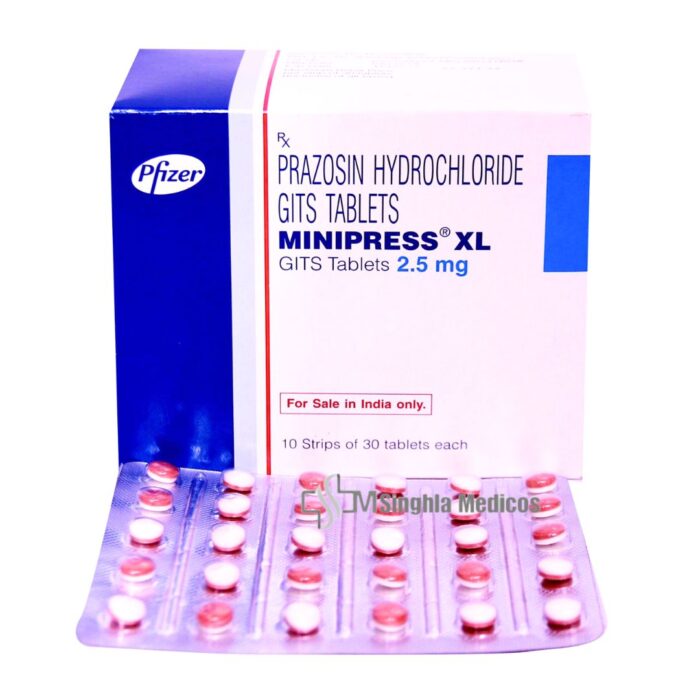 Minipress XL 2.5mg Tablet