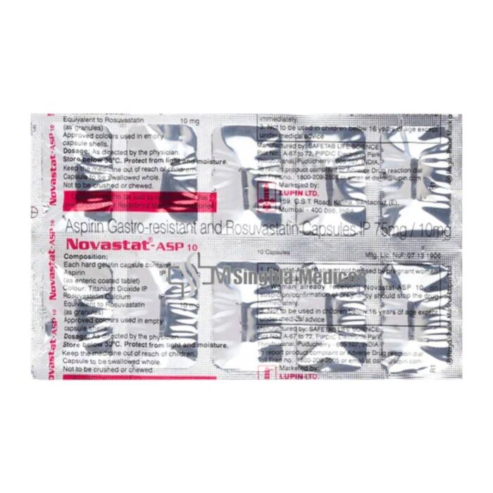 Novastat Asp 10mg/75mg Capsule