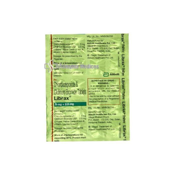 Librax 5 mg/2.5 mg Tablet