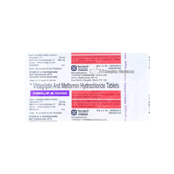 Torglip M 50/500 Tablet