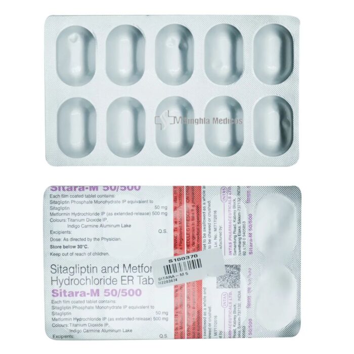 Sitara-M 50 mg/500 mg Tablet